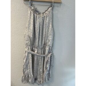 Allie Rose Floral Romper Shorts Open Back